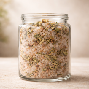 tulsi holy bath salt spiritual detox with himalayan pink salt